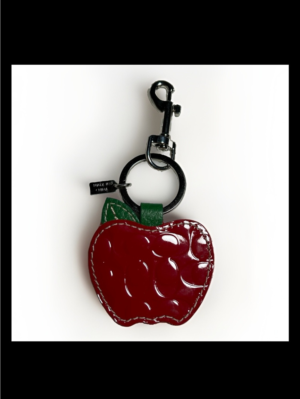 Coach Red Apple Picture Frame Keychain/Bag Charm, 200… - Gem